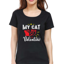 Load image into Gallery viewer, Cat T-Shirt for Women-Black-Ektarfa.online
