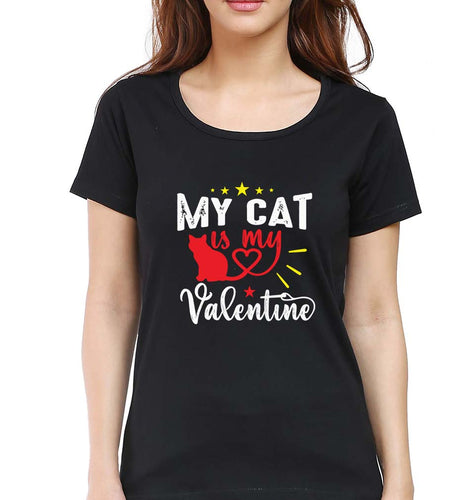 Cat T-Shirt for Women-Black-Ektarfa.online