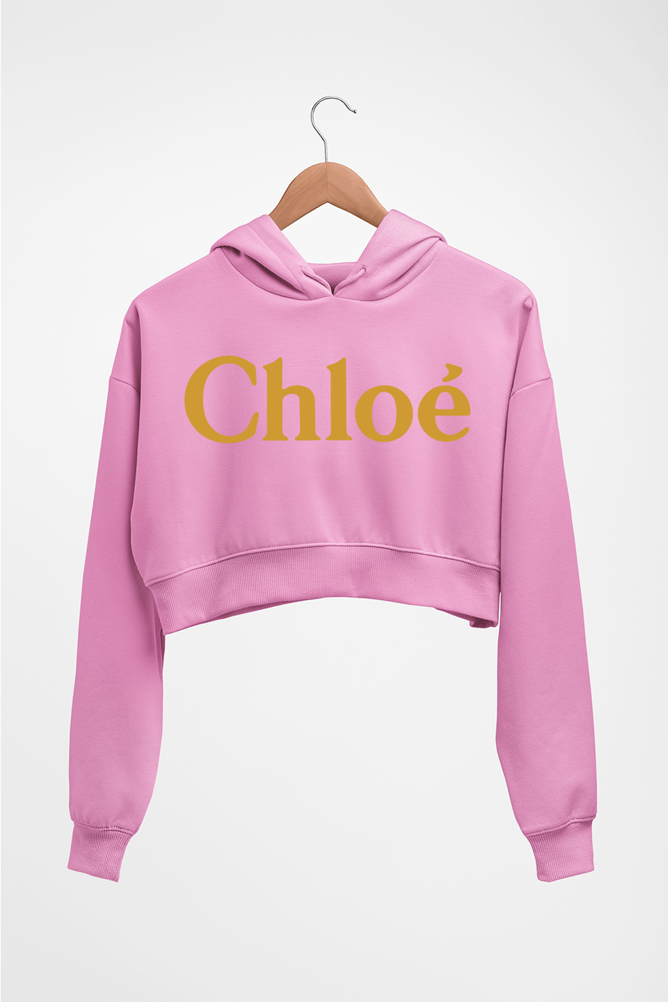 Chloé Crop HOODIE FOR WOMEN-Light Baby Pink-Ektarfa.online