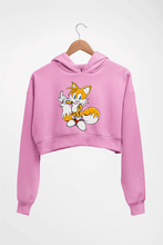 Load image into Gallery viewer, Tails Sonic Crop HOODIE FOR WOMEN-Light Baby Pink-Ektarfa.online
