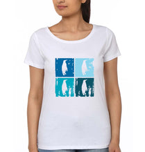 Load image into Gallery viewer, Penguins T-Shirt for Women-White-Ektarfa.online
