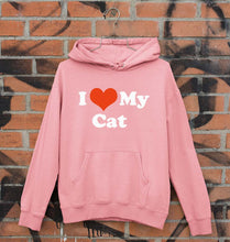 Load image into Gallery viewer, I Love My Cat Unisex Hoodie for Men/Women-Light Pink-Ektarfa.online
