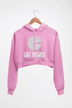 Load image into Gallery viewer, Cat Power Crop HOODIE FOR WOMEN-Light Baby Pink-Ektarfa.online
