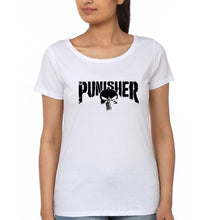 Load image into Gallery viewer, Punisher T-Shirt for Women-White-Ektarfa.online
