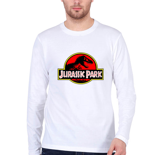 Jurassic Park Full Sleeves T-Shirt for Men-White-Ektarfa.online