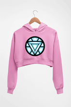 Load image into Gallery viewer, ARC REACTOR Iron Man Superhero Crop HOODIE FOR WOMEN-Light Baby Pink-Ektarfa.online
