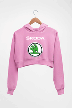 Load image into Gallery viewer, Skoda Crop HOODIE FOR WOMEN-Light Baby Pink-Ektarfa.online
