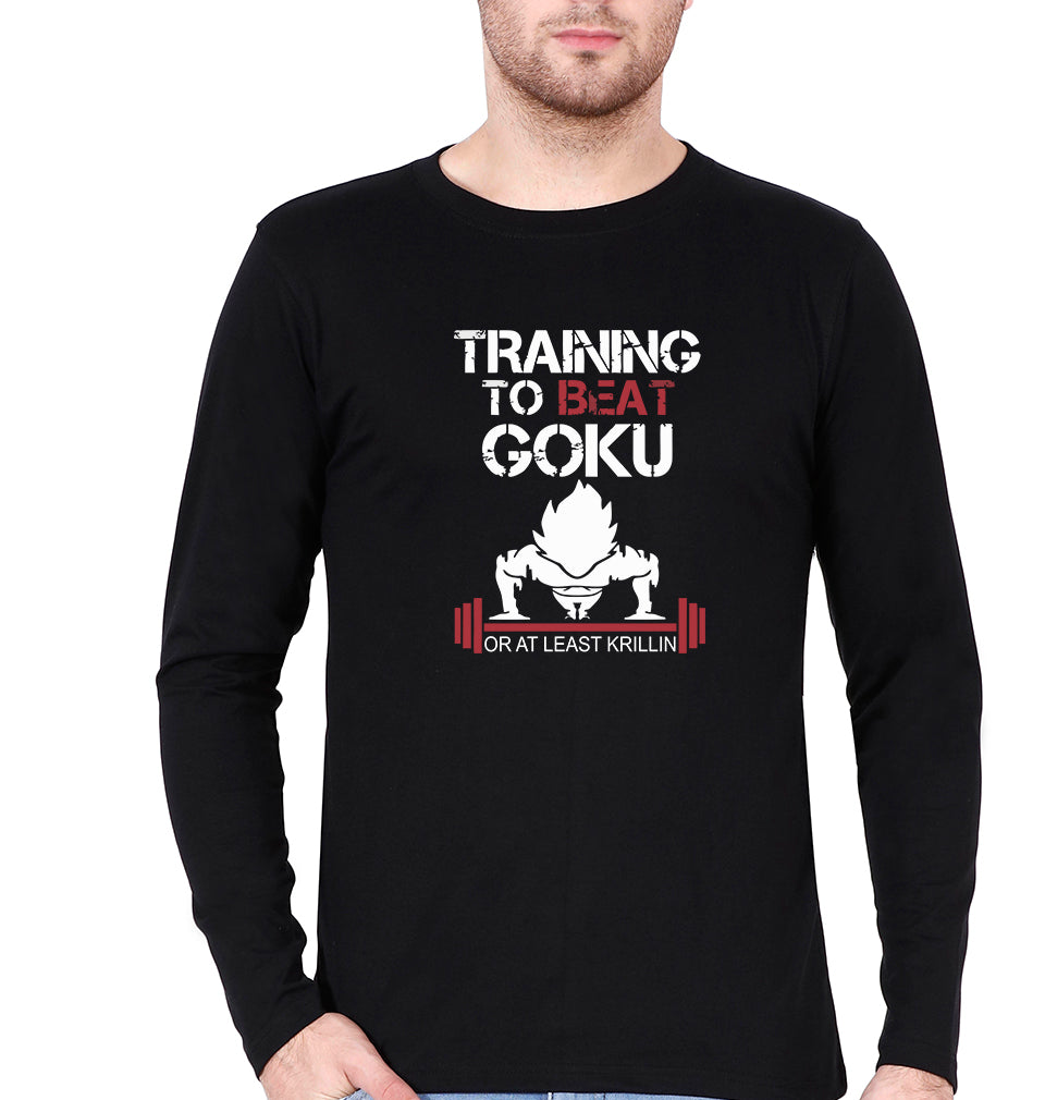 Goku Gym Full Sleeves T-Shirt for Men-Black-Ektarfa.online