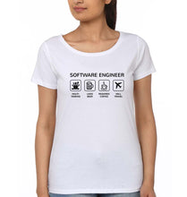 Load image into Gallery viewer, Software Engineer T-Shirt for Women-White-Ektarfa.online
