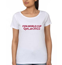 Load image into Gallery viewer, FIFA World Cup Qatar 2022 T-Shirt for Women-White-Ektarfa.online
