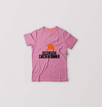 Load image into Gallery viewer, PUBG Winner Winner Chicken Dinner Kids T-Shirt for Boy/Girl-Pink-Ektarfa.online
