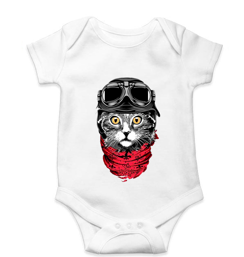 Cat Kids Romper For Baby Boy/Girl-White-Ektarfa.online