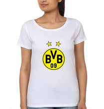 Load image into Gallery viewer, Borussia Dortmund T-Shirt for Women-White-Ektarfa.online
