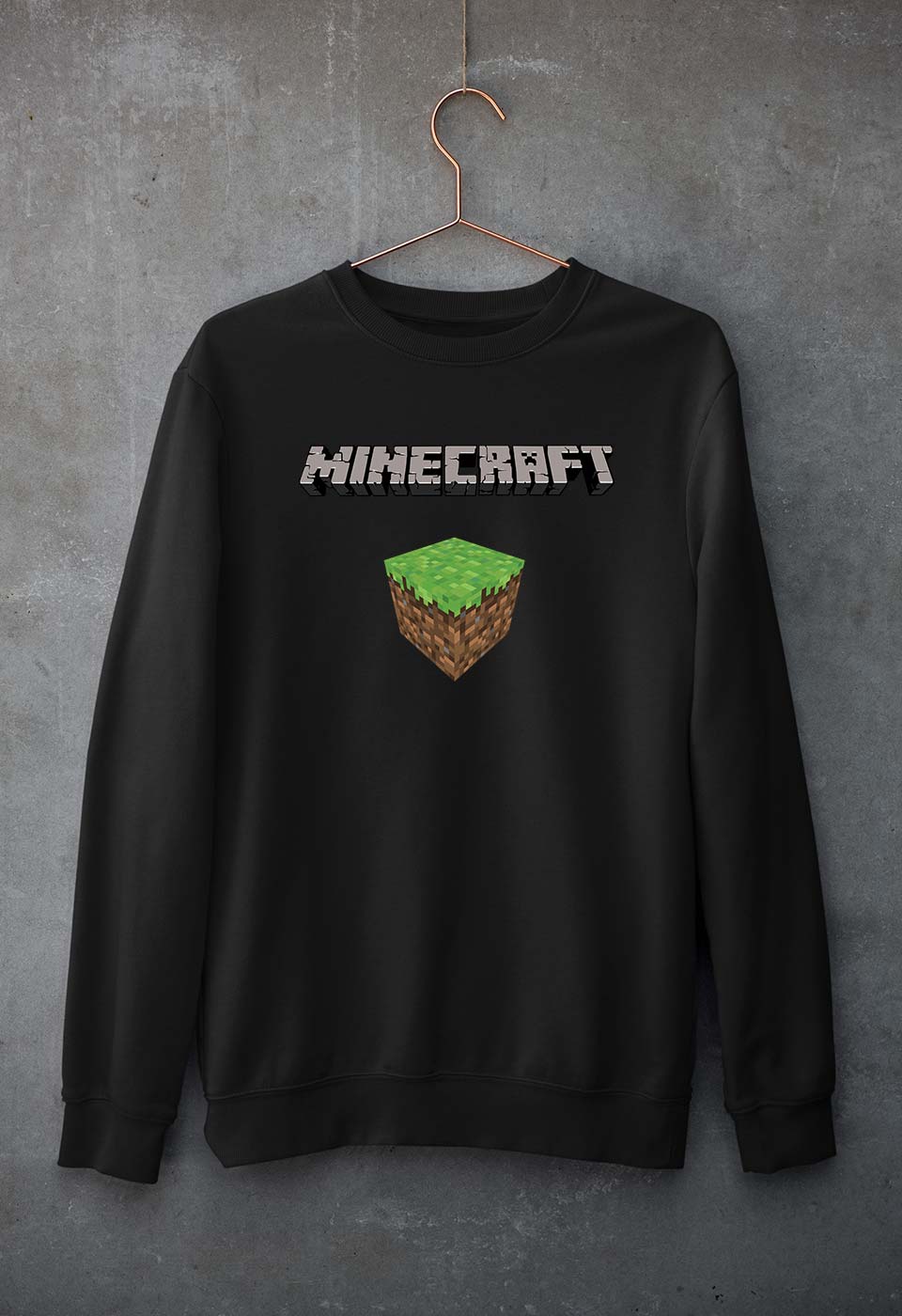 Minecraft Unisex Sweatshirt for Men/Women-Black-Ektarfa.online