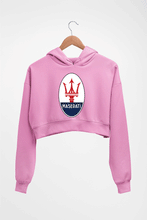 Load image into Gallery viewer, Maserati Crop HOODIE FOR WOMEN-Light Baby Pink-Ektarfa.online
