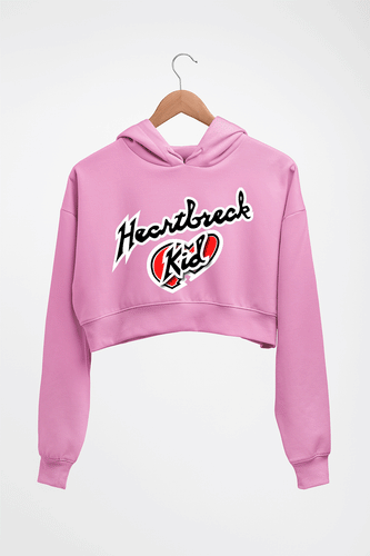 Shawn Michaels - Heartbreak Kid (HBK) (WWE) Crop HOODIE FOR WOMEN-Light Baby Pink-Ektarfa.online