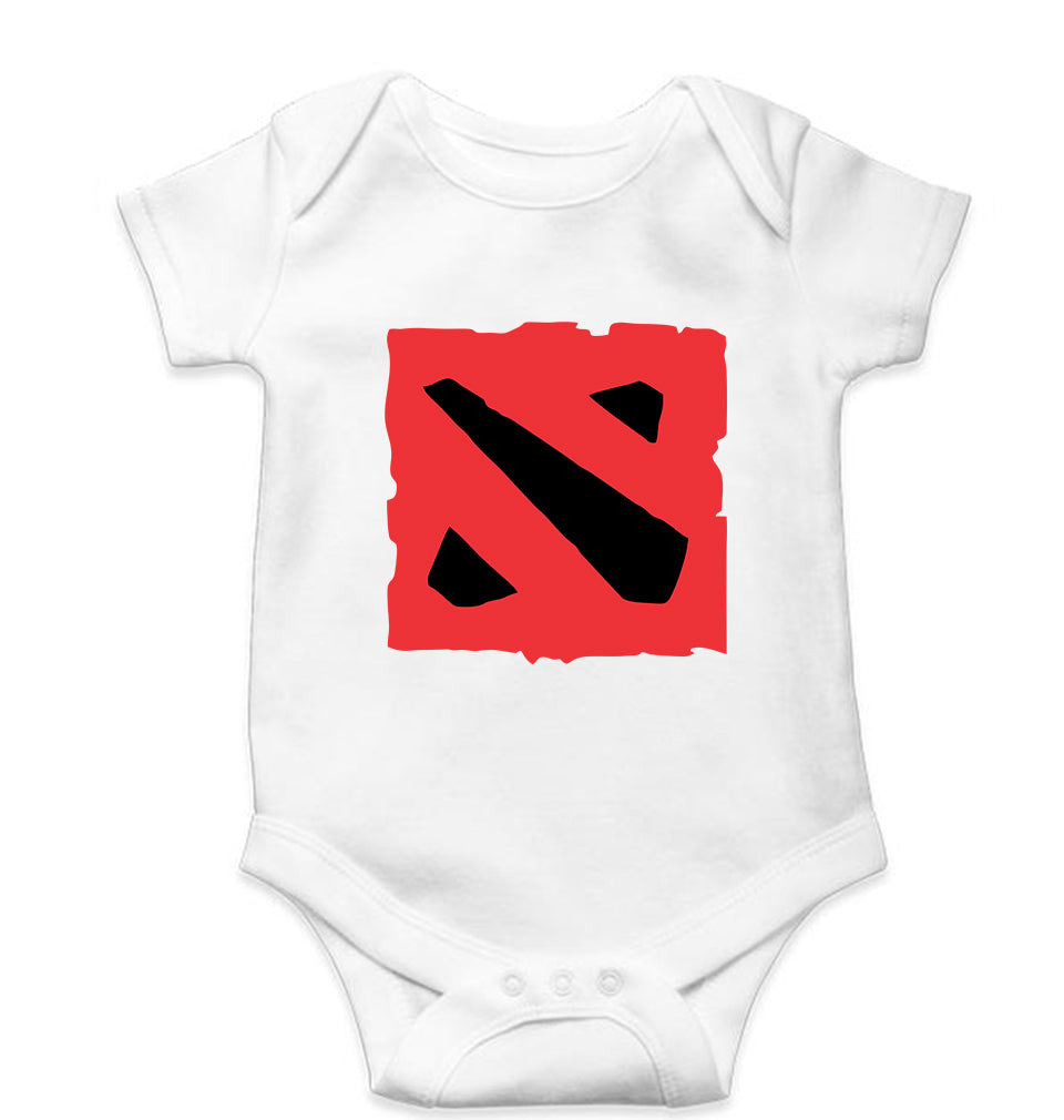 Dota Kids Romper For Baby Boy/Girl-0-5 Months(18 Inches)-White-Ektarfa.online