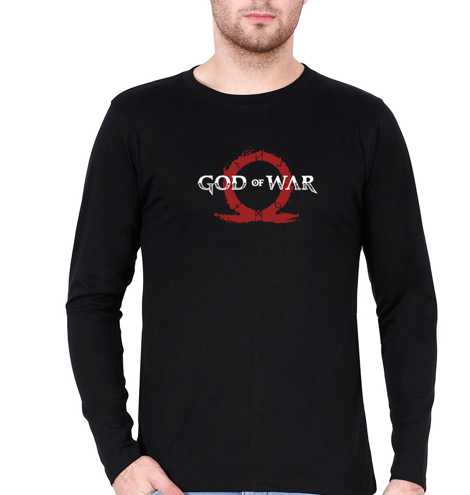 God of War Full Sleeves T-Shirt for Men-Black-Ektarfa.online