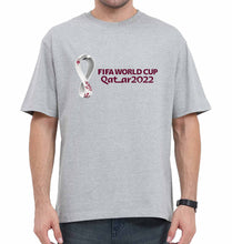 Load image into Gallery viewer, FIFA World Cup Qatar 2022 Oversized T-Shirt for Men-Grey-Ektarfa.online
