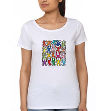 Load image into Gallery viewer, Keith Haring Funny T-Shirt for Women-White-Ektarfa.online
