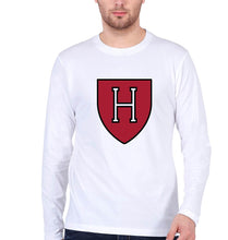 Load image into Gallery viewer, Harvard Full Sleeves T-Shirt for Men-White-Ektarfa.online
