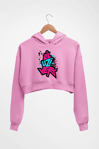 Lil Uzi Vert (LUV) Crop HOODIE FOR WOMEN-Light Baby Pink-Ektarfa.online