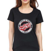 Load image into Gallery viewer, Lightning McQueen T-Shirt for Women-Black-Ektarfa.online
