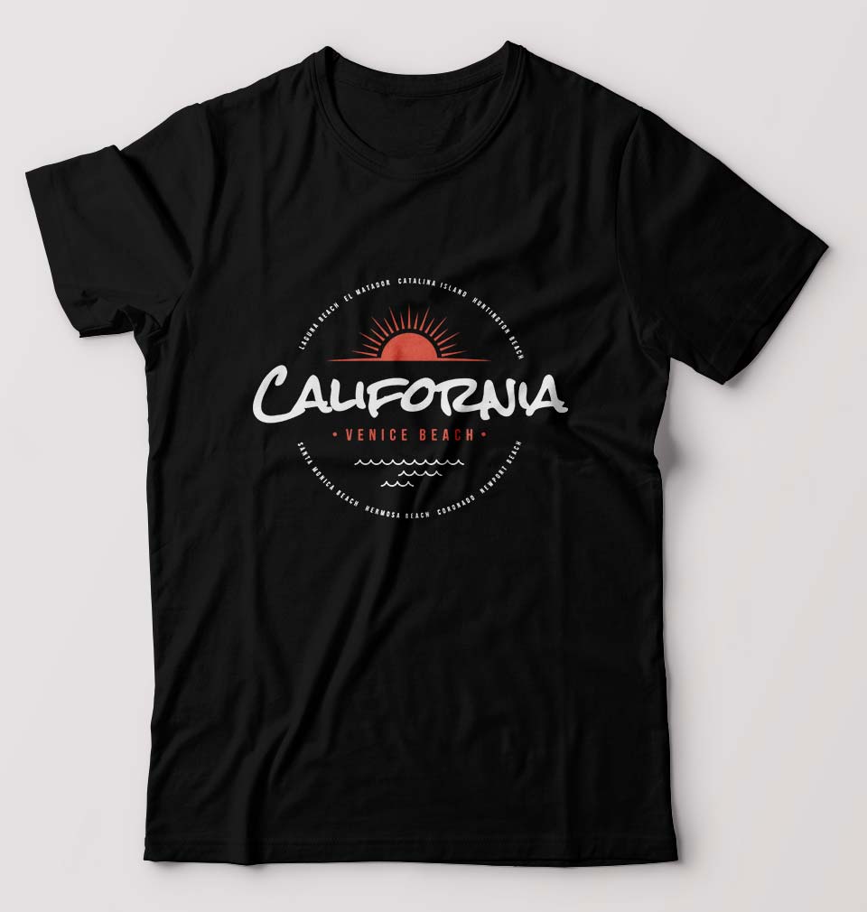 California T-Shirt for Men-Black-Ektarfa.online