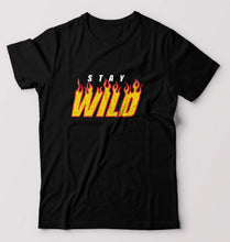 Load image into Gallery viewer, Stay Wild T-Shirt for Men-Black-Ektarfa.online
