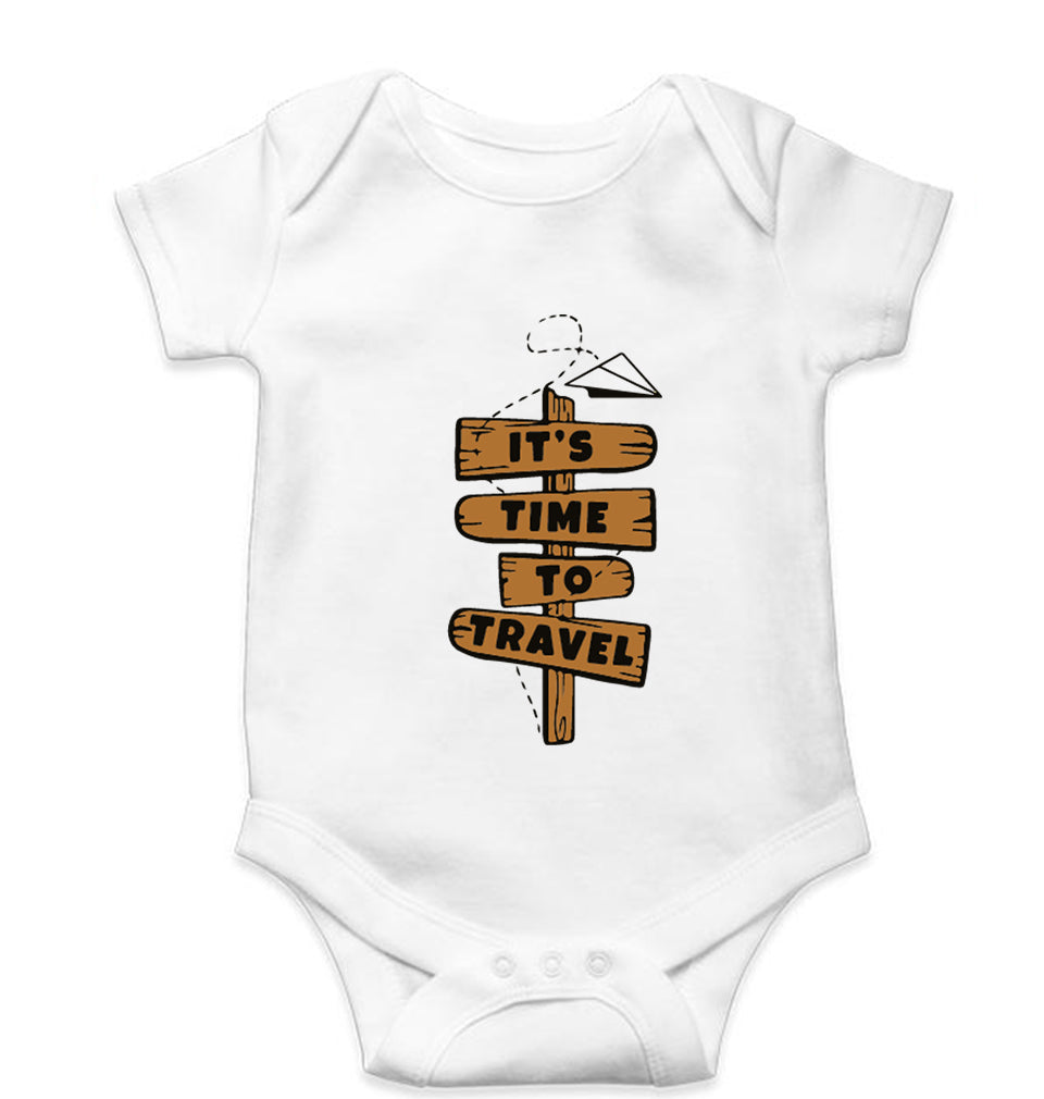 Travel Kids Romper For Baby Boy/Girl-0-5 Months(18 Inches)-White-Ektarfa.online