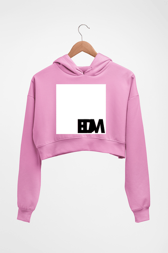 EDM Crop HOODIE FOR WOMEN-Light Baby Pink-Ektarfa.online
