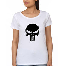 Load image into Gallery viewer, Punisher T-Shirt for Women-White-Ektarfa.online
