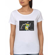 Load image into Gallery viewer, Usain Bolt T-Shirt for Women-White-Ektarfa.online
