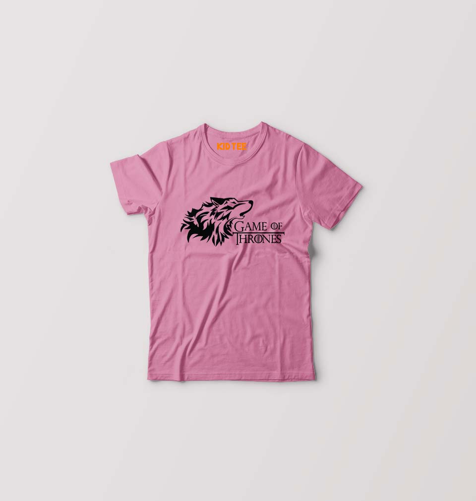 GOT Game Of Thrones Winter Coming Kids T-Shirt for Boy/Girl-Pink-Ektarfa.online