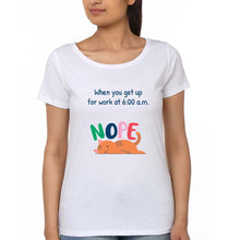 Load image into Gallery viewer, Nope T-Shirt for Women-White-Ektarfa.online
