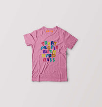 Load image into Gallery viewer, treat people.with kindness harry styles Kids T-Shirt for Boy/Girl-Pink-Ektarfa.online
