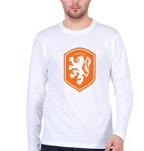 Load image into Gallery viewer, Netherlands Football Full Sleeves T-Shirt for Men-White-Ektarfa.online
