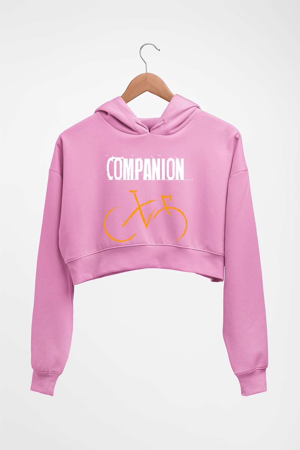 Cycling Companion Crop HOODIE FOR WOMEN-Light Baby Pink-Ektarfa.online