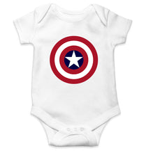 Load image into Gallery viewer, Captain America Kids Romper Kids Romper For Baby Boy/Girl-0-5 Months(18 Inches)-White-Ektarfa.online
