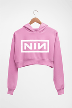 Load image into Gallery viewer, Nine Inch Nails Crop HOODIE FOR WOMEN-Light Baby Pink-Ektarfa.online
