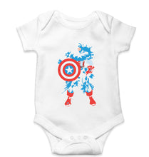 Load image into Gallery viewer, Captain America Superhero Kids Romper For Baby Boy/Girl-White-Ektarfa.online
