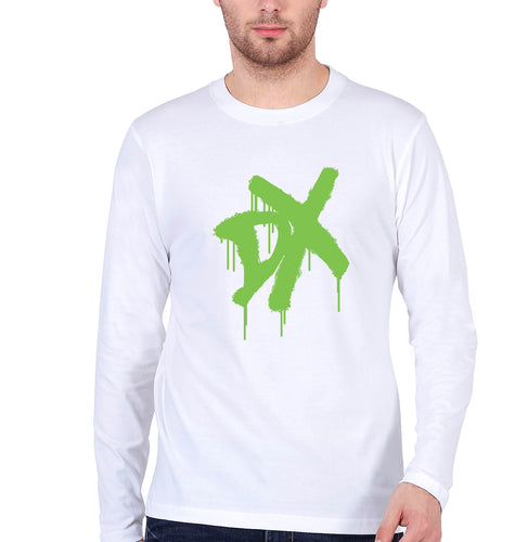 DX WWE Full Sleeves T-Shirt for Men-White-Ektarfa.online