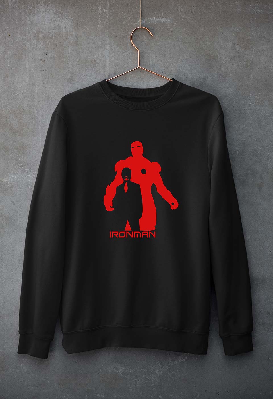 Iron Man Unisex Sweatshirt for Men/Women-Black-Ektarfa.online