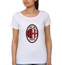 Load image into Gallery viewer, A.C. Milan T-Shirt for Women-White-Ektarfa.online
