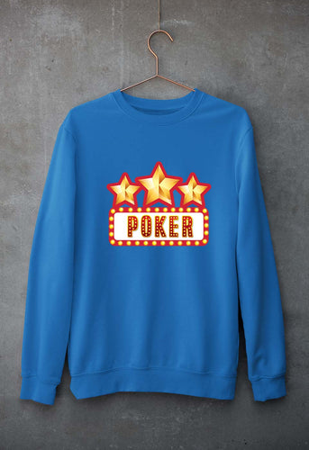 Poker Unisex Sweatshirt for Men/Women-Royal Blue-Ektarfa.online
