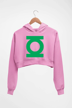 Load image into Gallery viewer, Green Lantern Superhero Crop HOODIE FOR WOMEN-Light Baby Pink-Ektarfa.online
