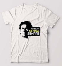Load image into Gallery viewer, Ayrton Senna T-Shirt for Men-White-Ektarfa.online
