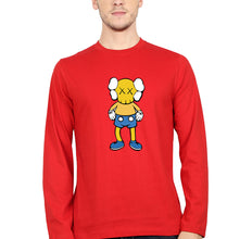 Load image into Gallery viewer, Kaws Full Sleeves T-Shirt for Men-red-Ektarfa.online

