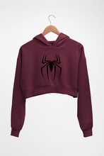 Load image into Gallery viewer, Spiderman Crop HOODIE FOR WOMEN-Maroon-Ektarfa.online
