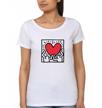 Load image into Gallery viewer, Keith Haring T-Shirt for Women-White-Ektarfa.online
